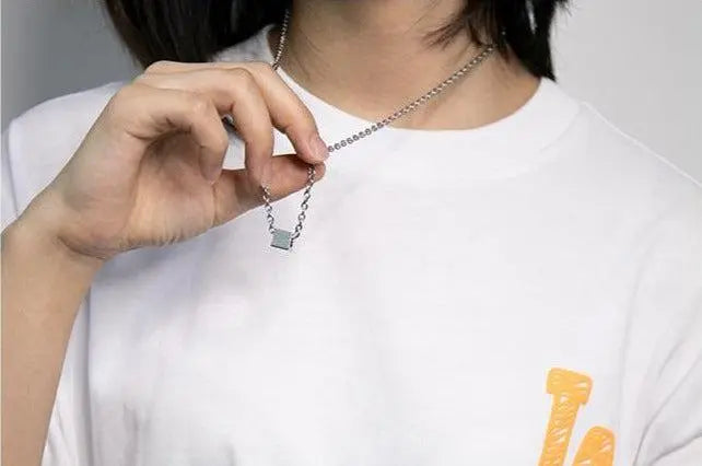Square Pendant Necklace ArtsKoreanMan