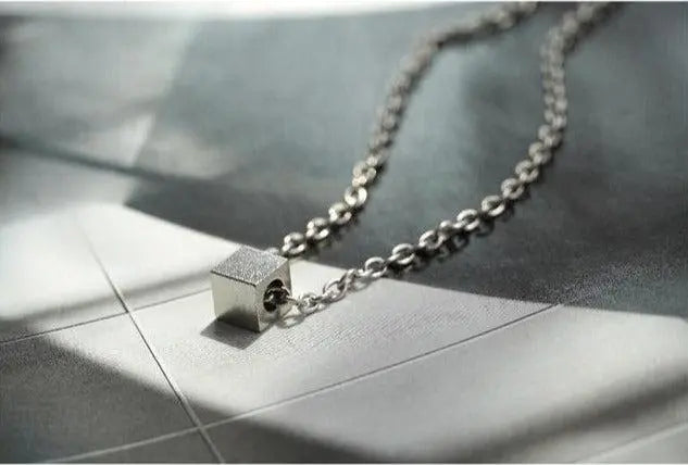 Square Pendant Necklace ArtsKoreanMan