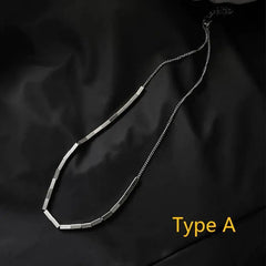 Square Stitching Necklace ArtsKoreanMan