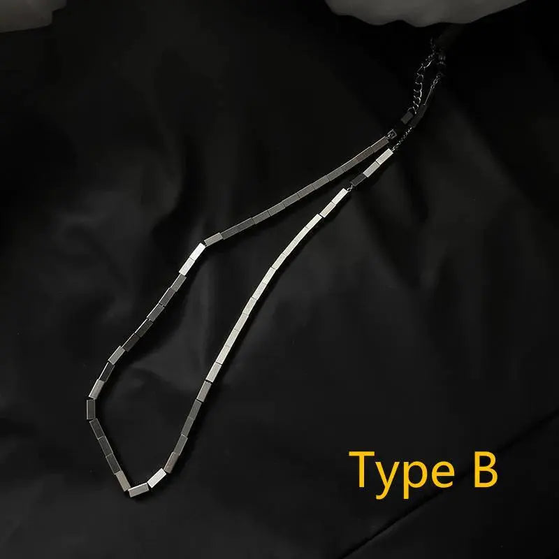 Square Stitching Necklace ArtsKoreanMan