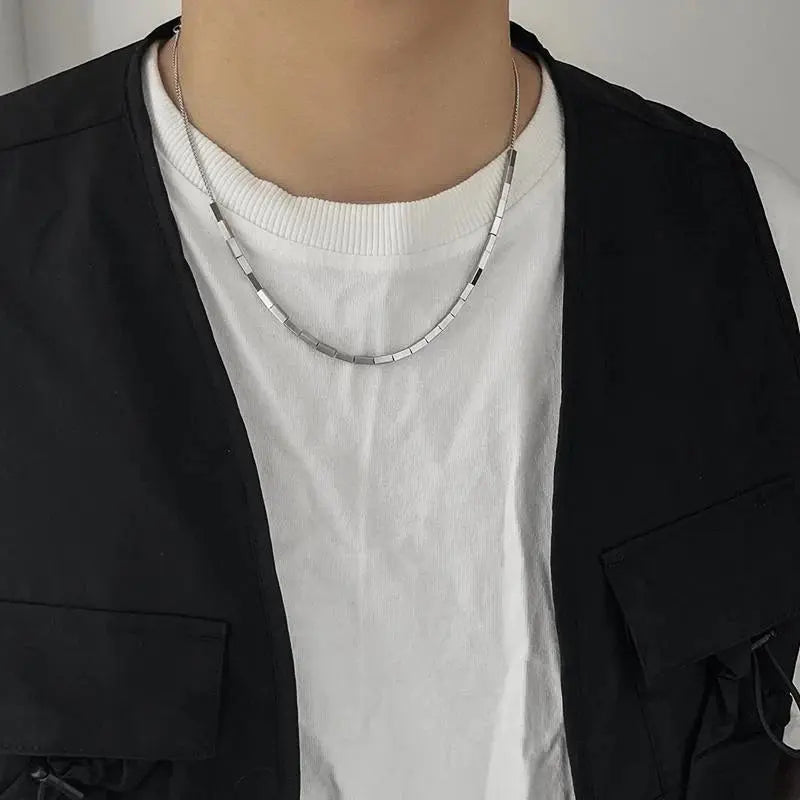 Square Stitching Necklace ArtsKoreanMan