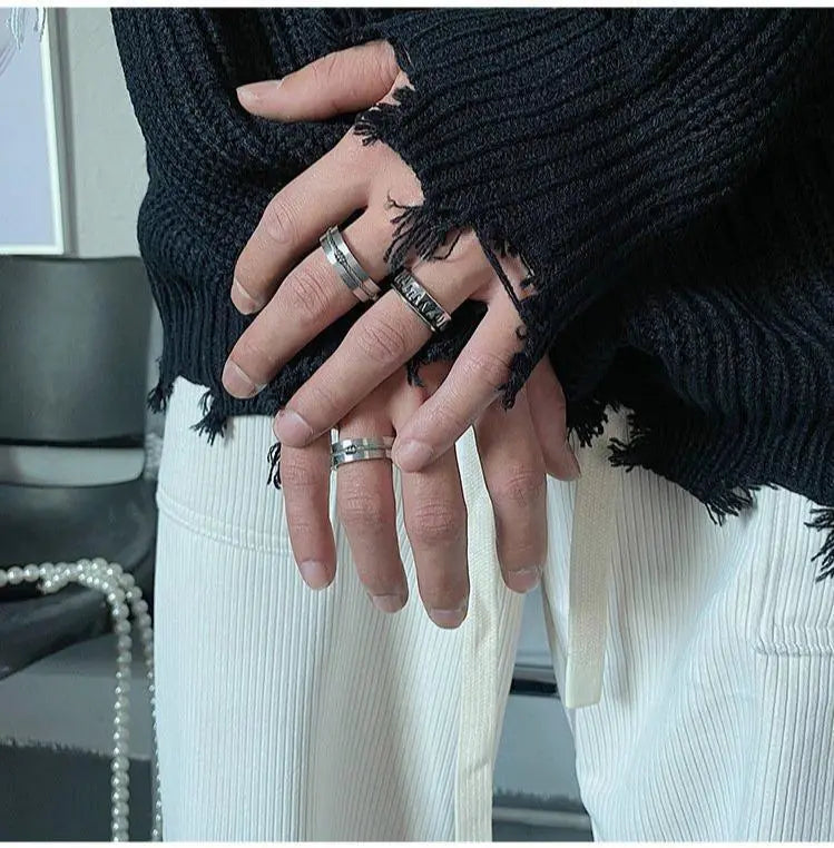 Steel Wire Metal Ring ArtsKoreanMan