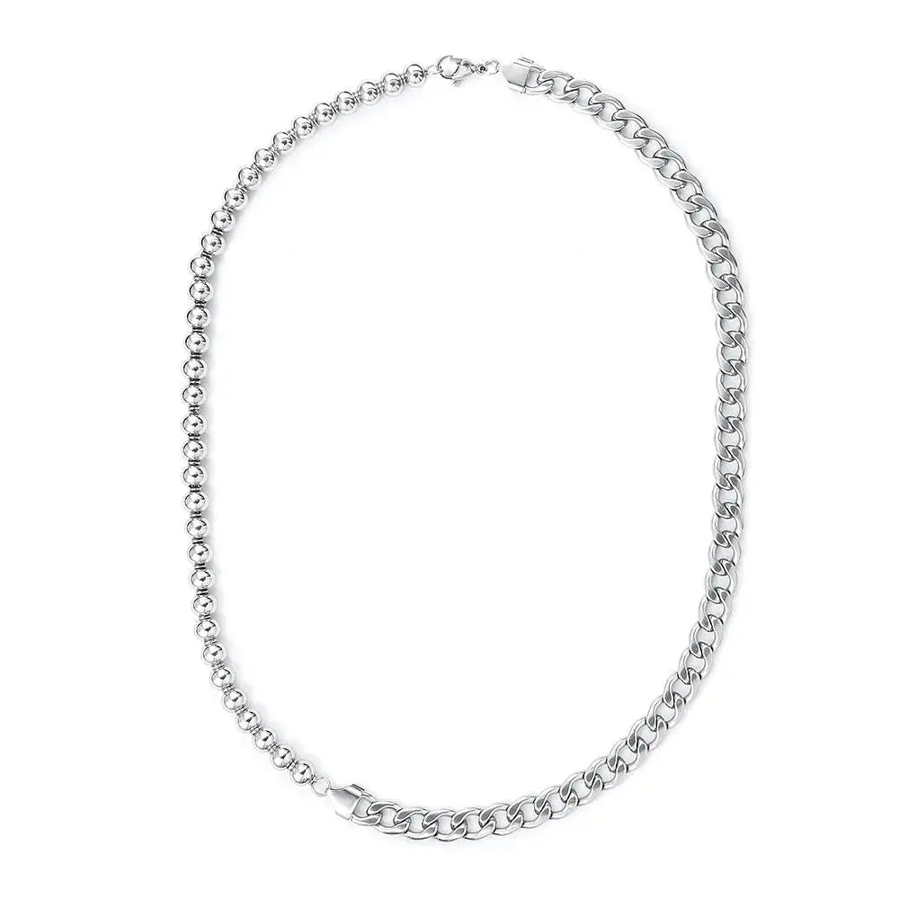 Steel Ball Stitching Necklace ArtsKoreanMan