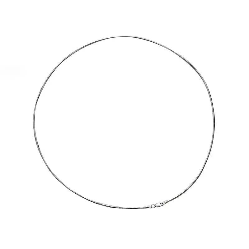 Sterling Silver Fine Chain Choker ArtsKoreanMan