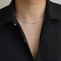 Sterling Silver Fine Chain Choker ArtsKoreanMan