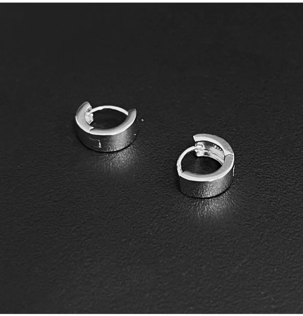 Sterling Silver Hoop Earrings ArtsKoreanMan