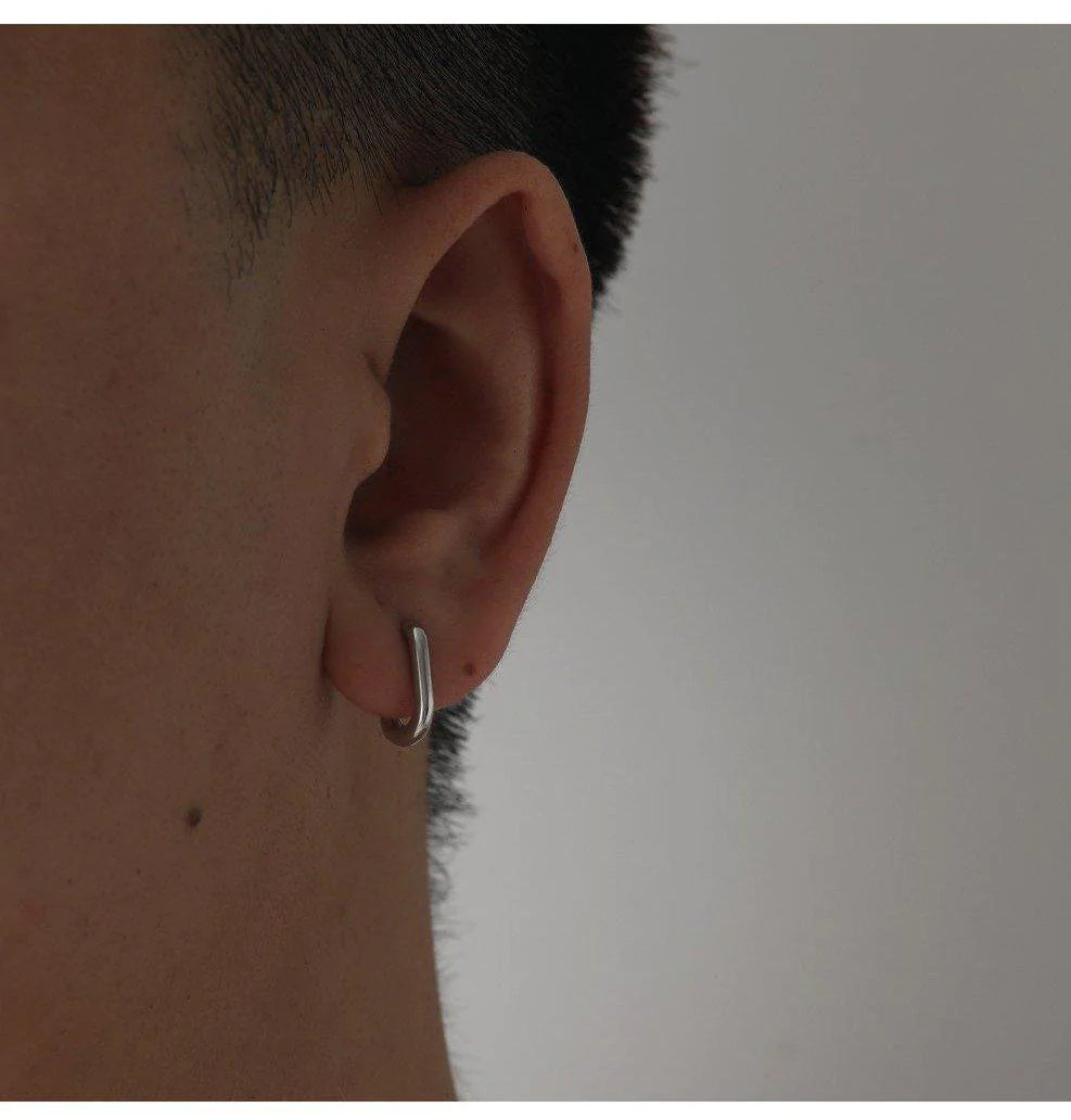 Sterling Silver U-Shaped Earrings