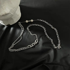 Stitched Pearl Necklace ArtsKoreanMan