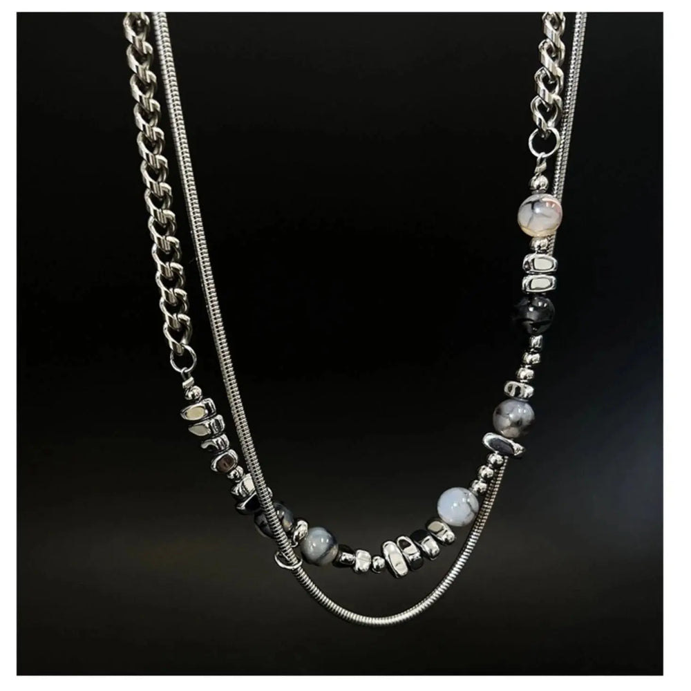 Stitching Beads Necklace ArtsKoreanMan