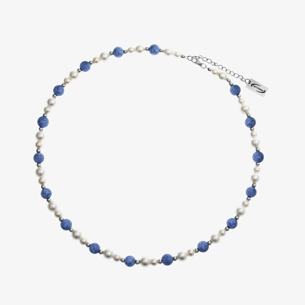 Stitching Green Beaded Necklace ArtsKoreanMan