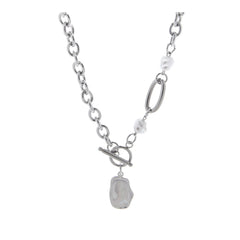 Stitching Metal Pendant Cuban Chain ArtsKoreanMan