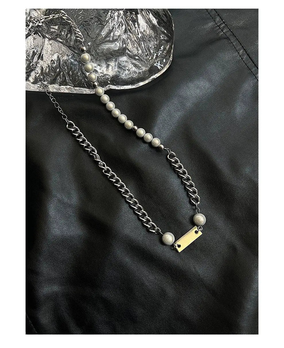 Stitching Pearl Necklace ArtsKoreanMan