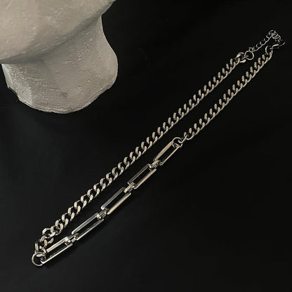 Stitching Titanium Steel Necklace