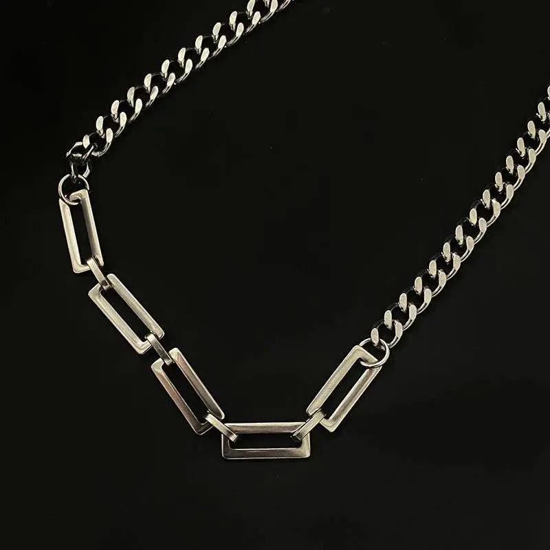 Stitching Titanium Steel Necklace ArtsKoreanMan