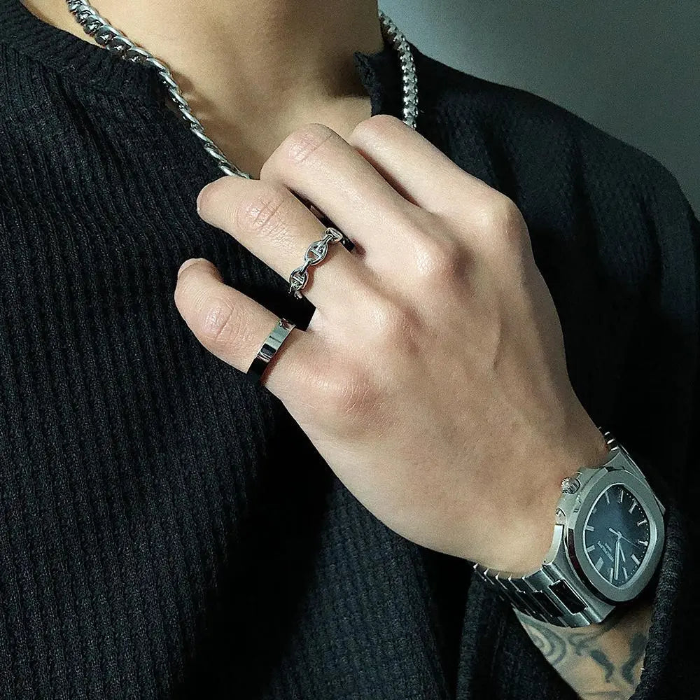 Stitching Open Ring ArtsKoreanMan