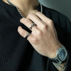 Stitching Open Ring ArtsKoreanMan