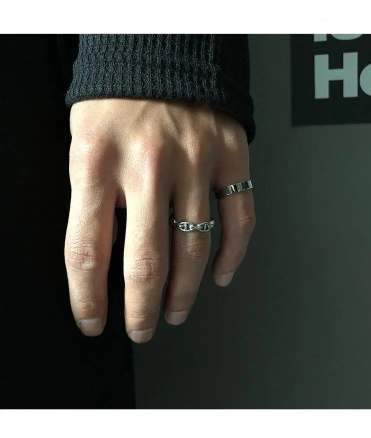 Stitching Open Ring ArtsKoreanMan