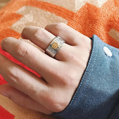 Sun Bird Titanium Ring ArtsKoreanMan