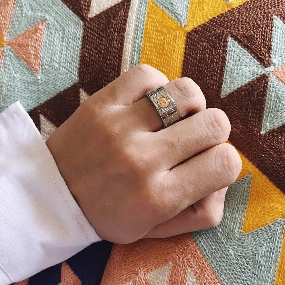 Sun Bird Titanium Ring ArtsKoreanMan