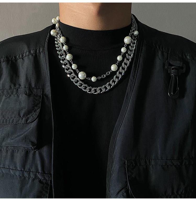 Thick Cuban Chain Necklace & Bracelet