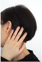 Three-Piece Silver Earring Clip ArtsKoreanMan