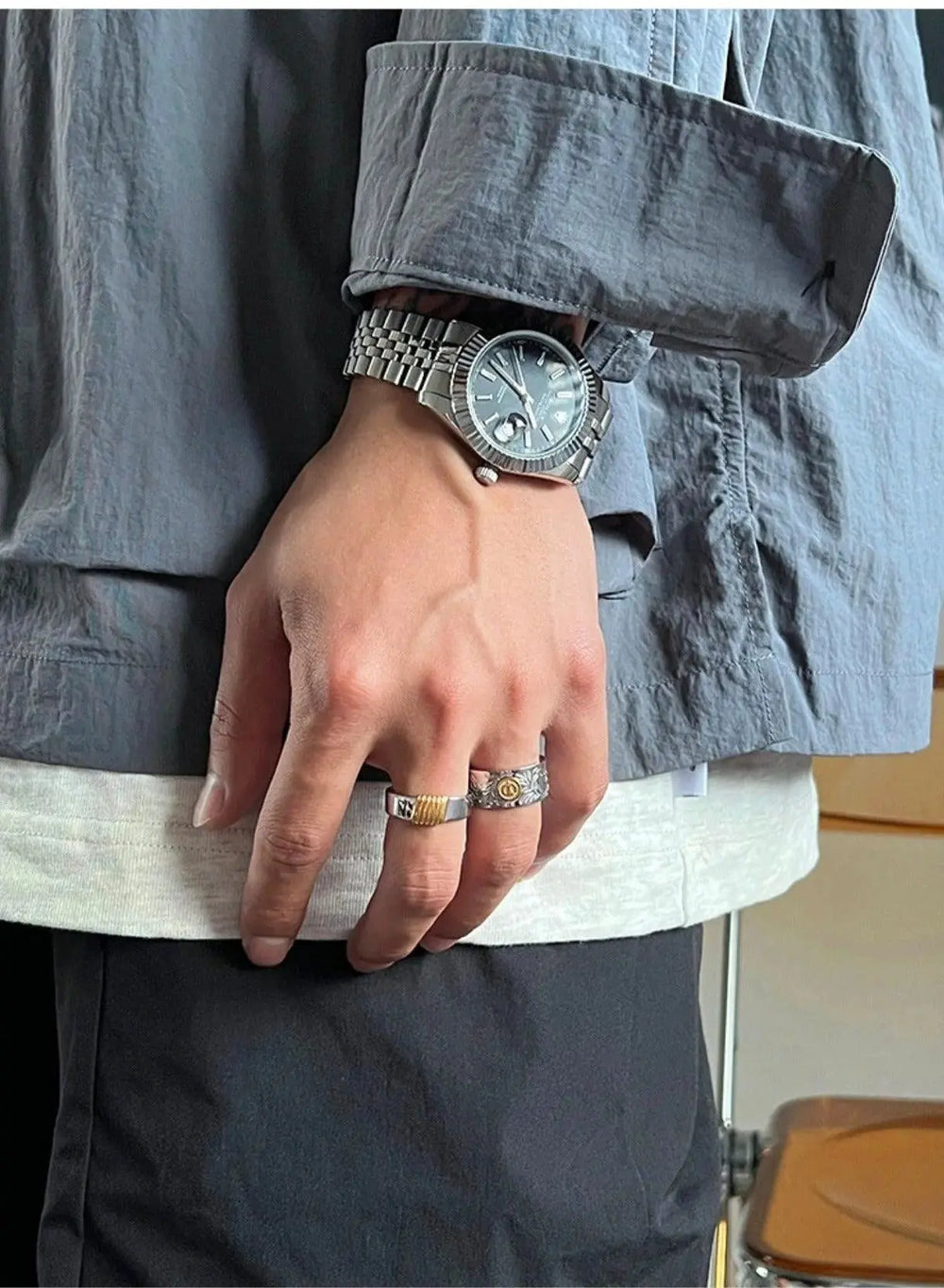 Titanium Contrast Ring ArtsKoreanMan