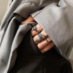 Titanium Snake Ring ArtsKoreanMan