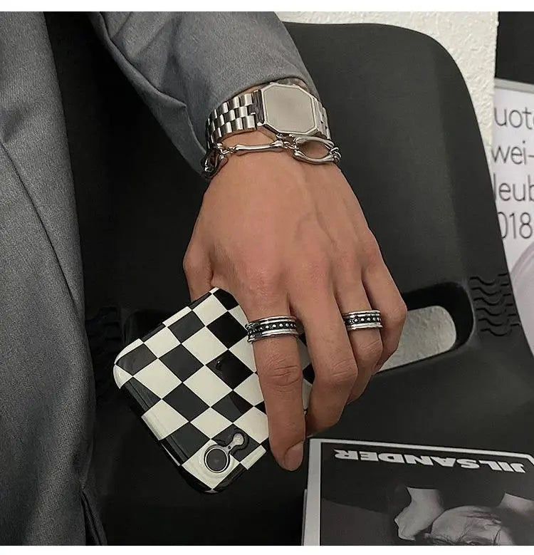 Titanium Steel Index Ring ArtsKoreanMan