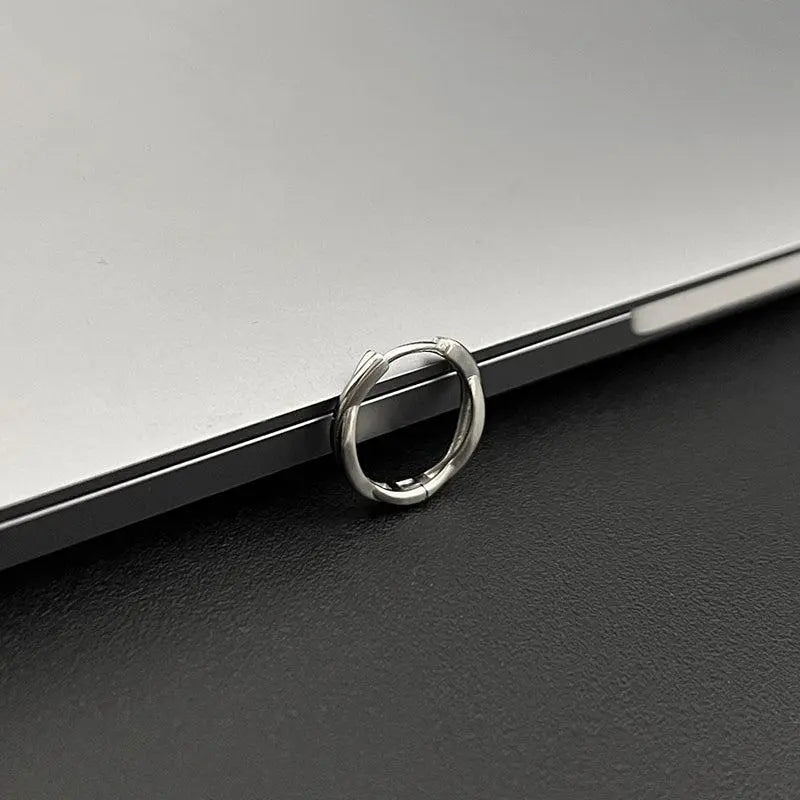 Twist Hoop Earrings ArtsKoreanMan