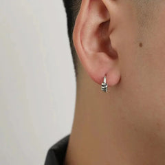 Twisted Metal Hoop Earrings ArtsKoreanMan