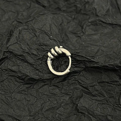 Twisted Metal Hoop Earrings ArtsKoreanMan