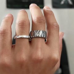 Vertical Stripe Ring ArtsKoreanMan