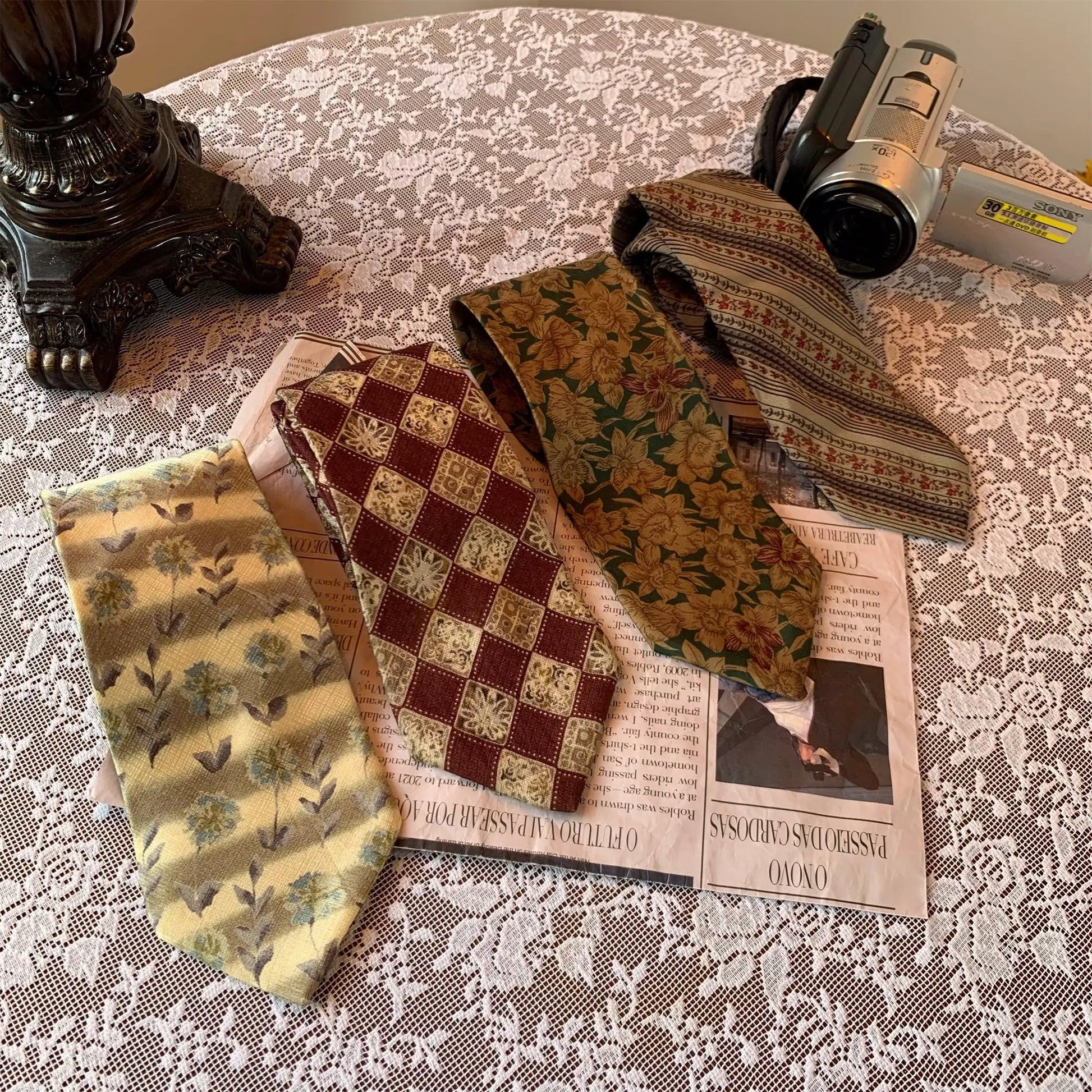 Vintage Floral Tie ArtsKoreanMan