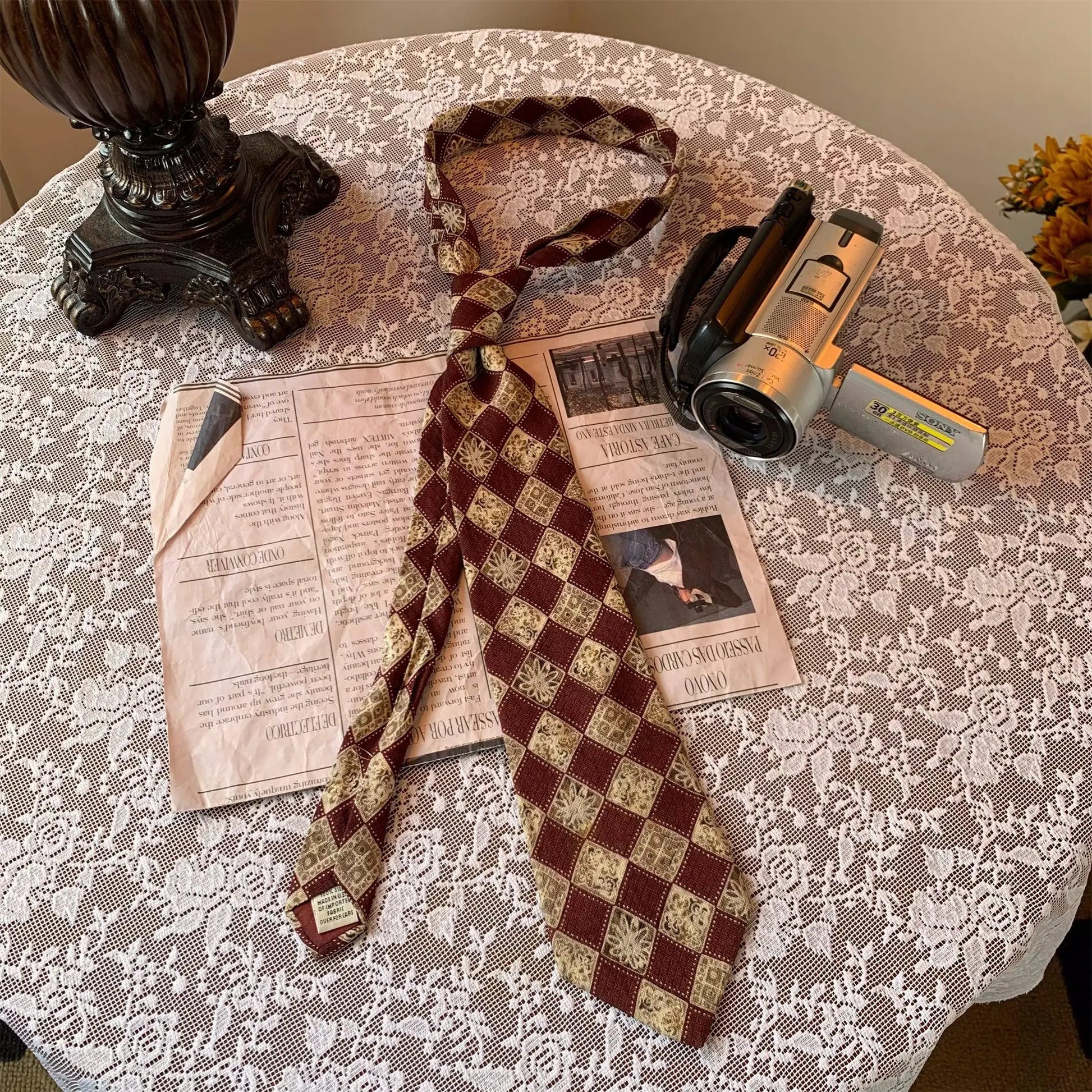Vintage Floral Tie ArtsKoreanMan