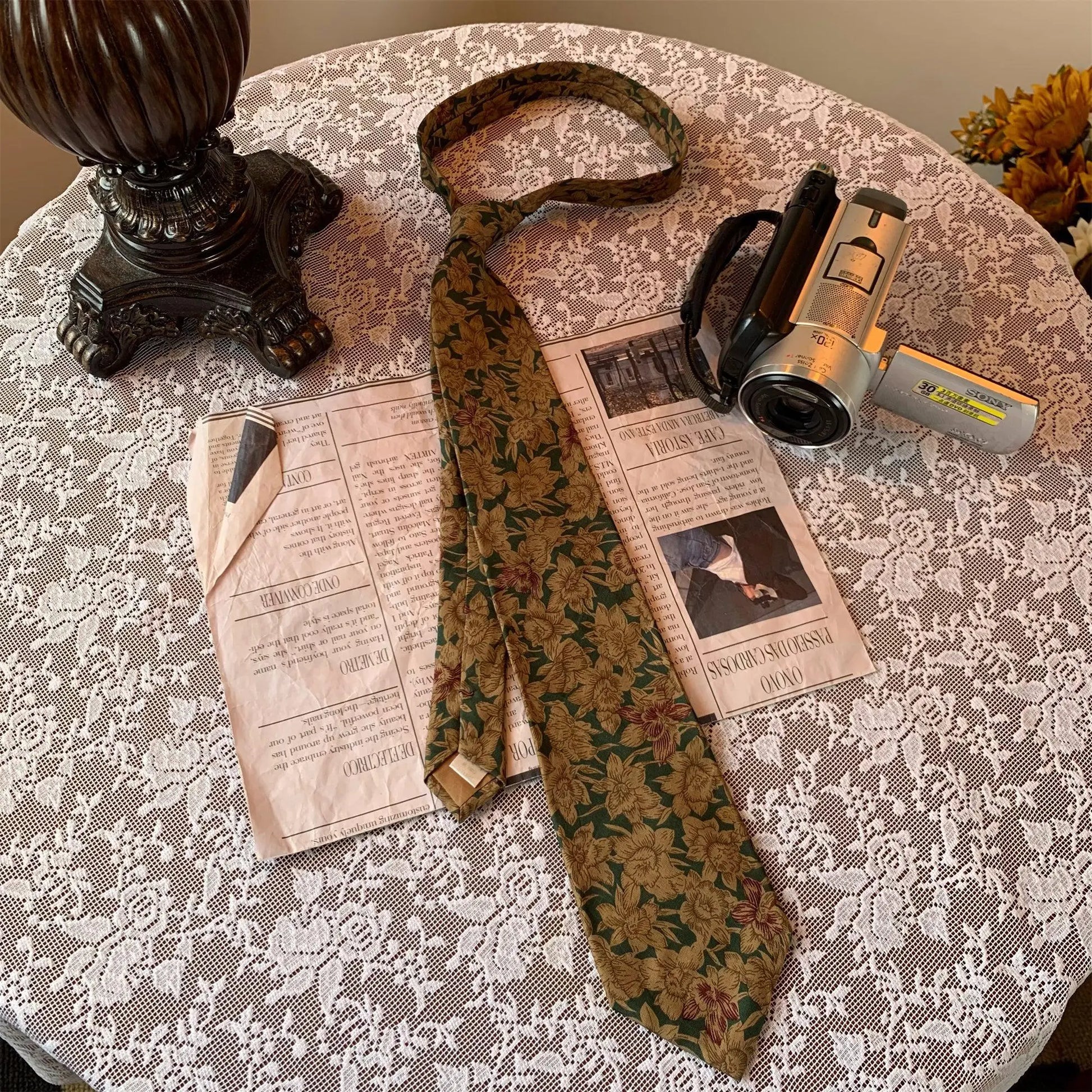 Vintage Floral Tie ArtsKoreanMan