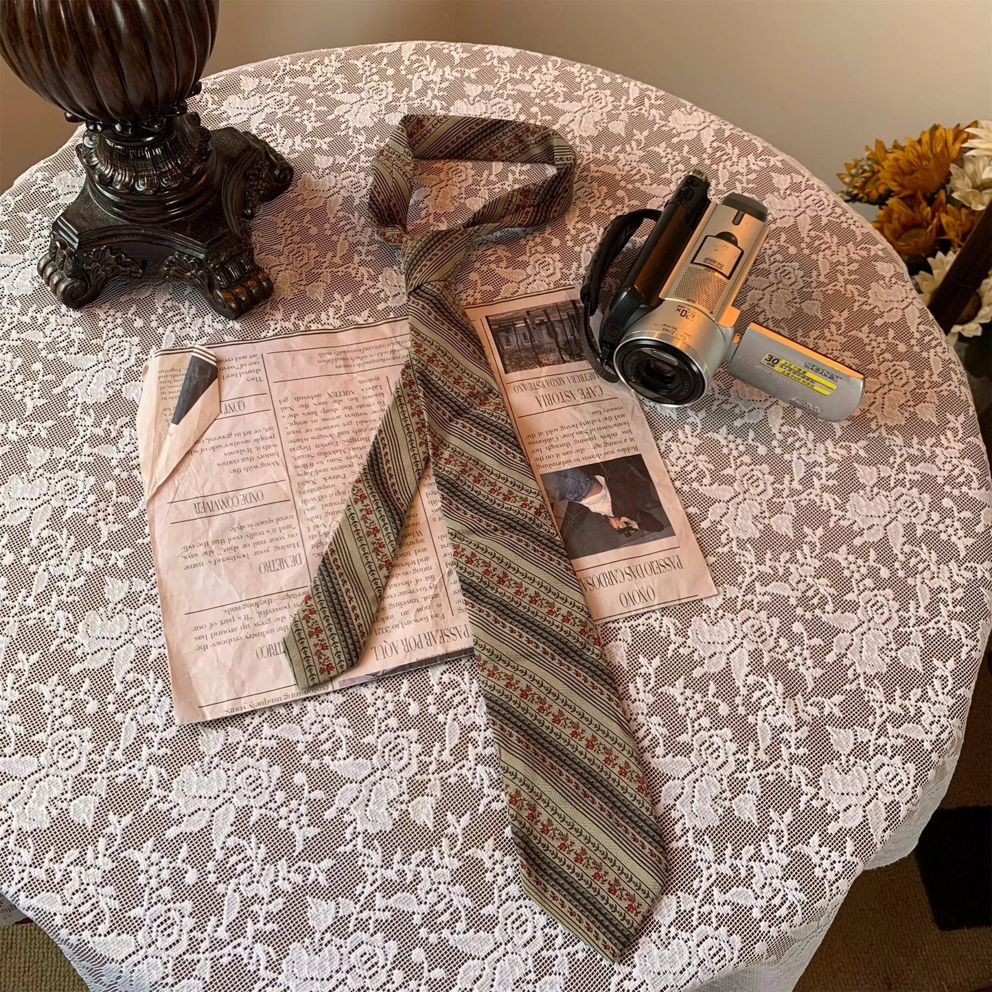 Vintage Floral Tie ArtsKoreanMan