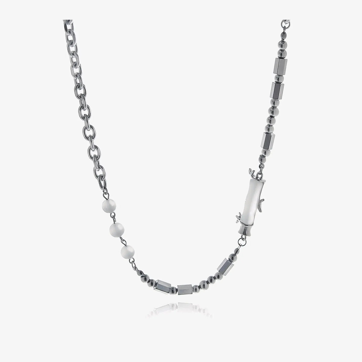 White Bamboo Necklace ArtsKoreanMan