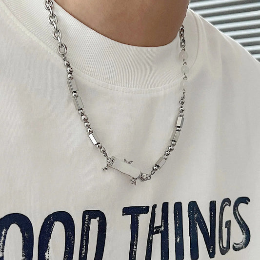 White Bamboo Necklace ArtsKoreanMan
