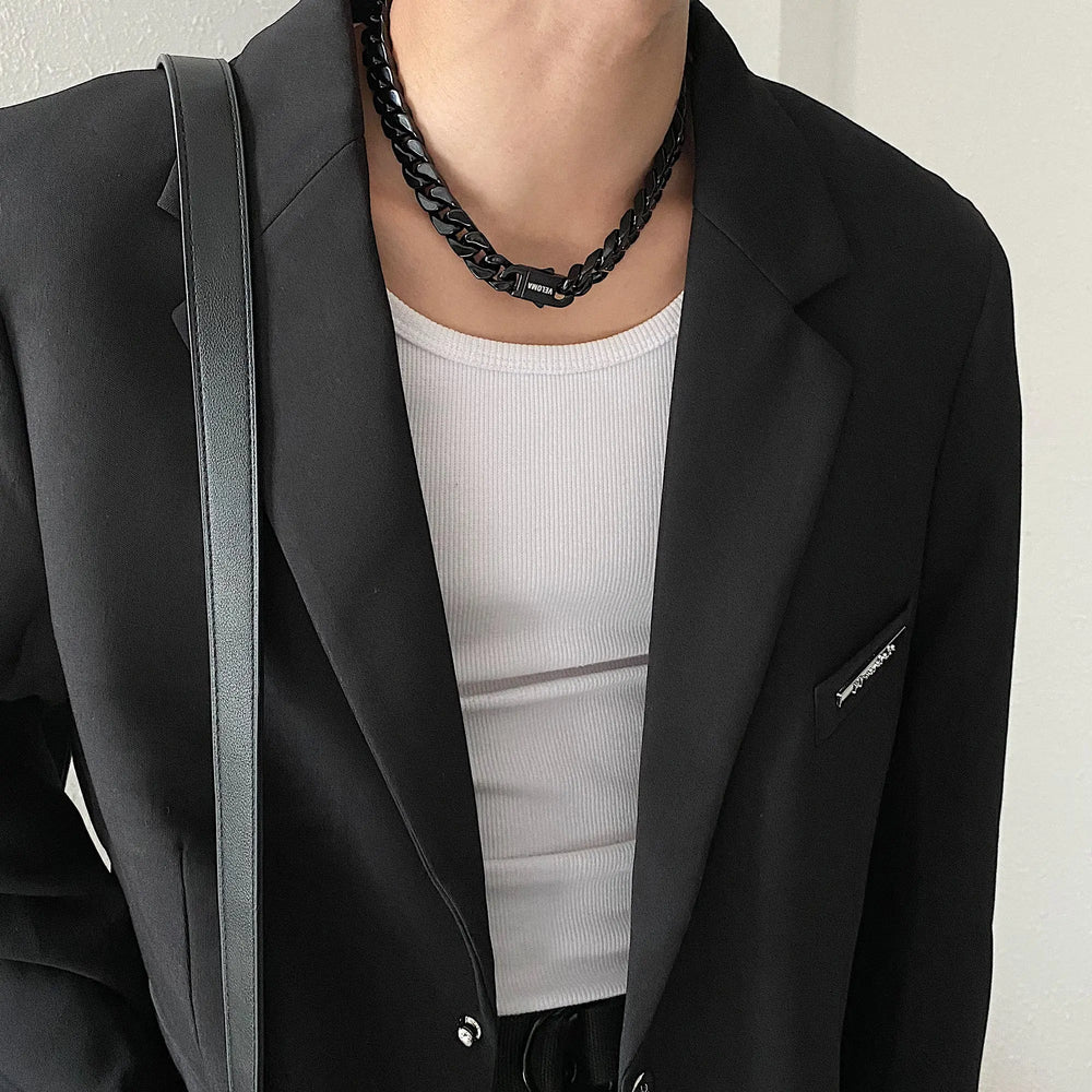 White Cuban Chain Necklace ArtsKoreanMan