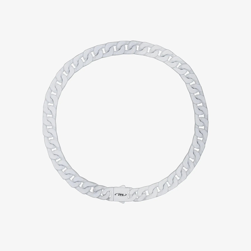 White Cuban Chain Necklace ArtsKoreanMan