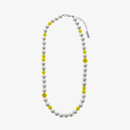 Yellow Beads Pearl Necklace