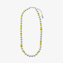 Yellow Beads Pearl Necklace ArtsKoreanMan