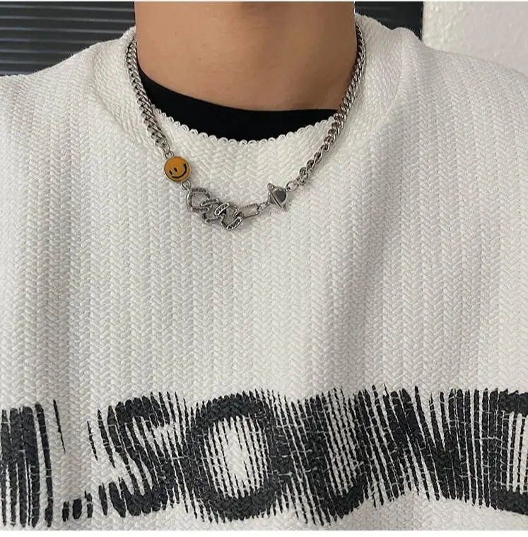 Yellow Smiley Necklace ArtsKoreanMan