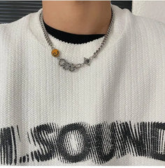 Yellow Smiley Necklace ArtsKoreanMan