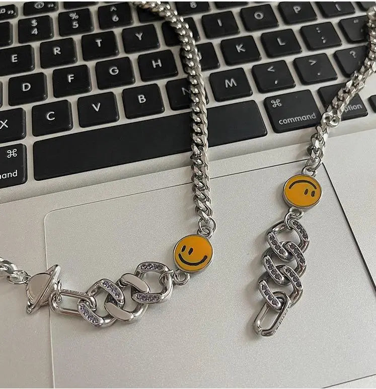 Yellow Smiley Necklace ArtsKoreanMan