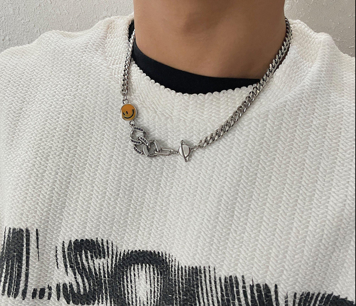 Yellow Smiley Necklace