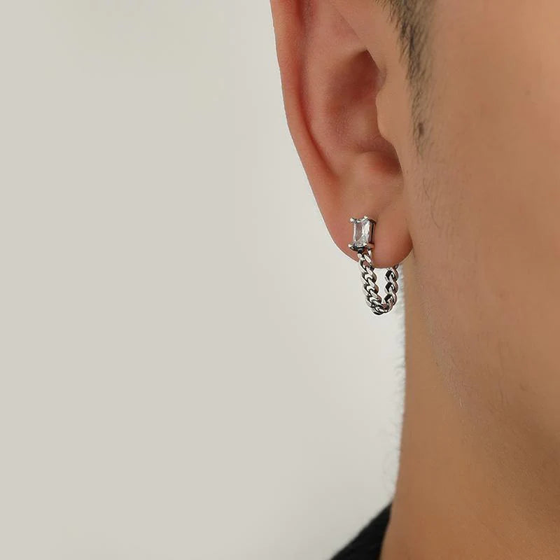 Zircon Chain Earrings