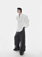 【23s Mar.】Zip Long Sleeve Camisole Shirt ArtsKoreanMan