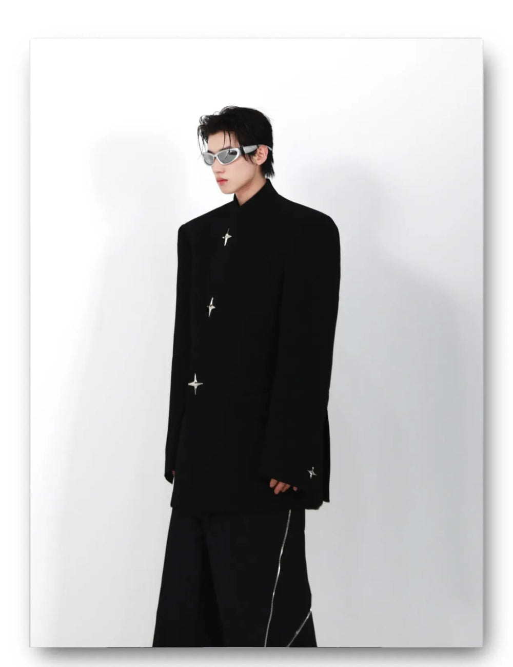 High Shoulder Black Jacket ArtsKoreanMan