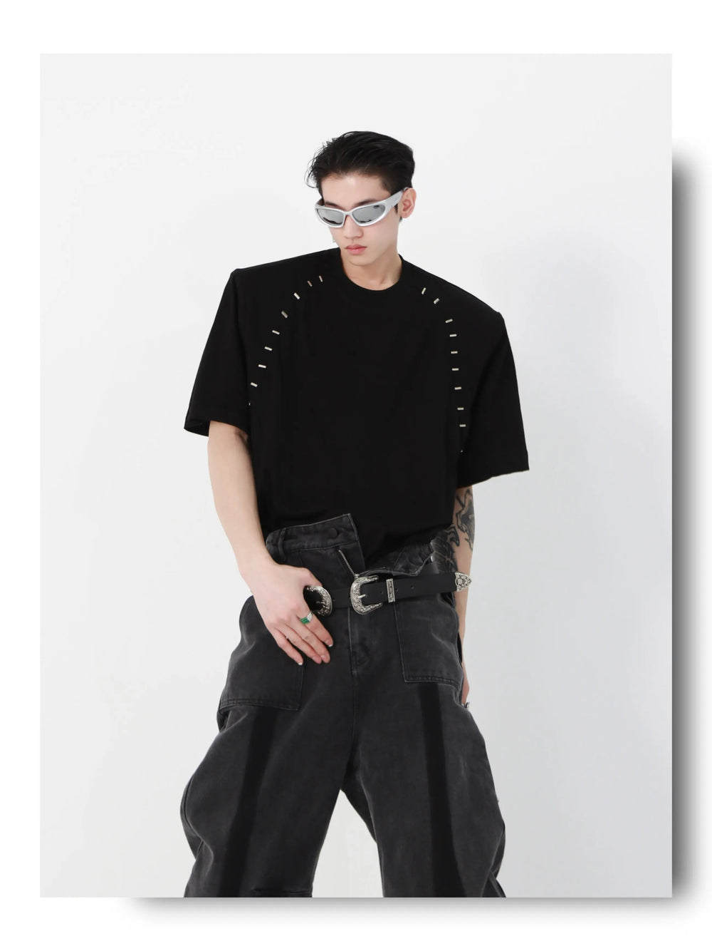 High Shoulder Fashion Shirt ArtsKoreanMan